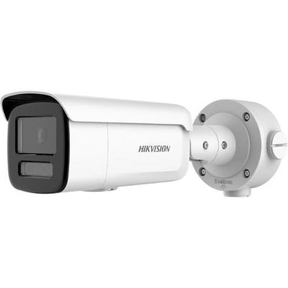 Hikvision DS-2CD3T46G2-ISU/SL Ultra Series, 4MP AcuSense IP Bullet Camera with Strobe Light and Alarm, 6mm Fixed Lens, IR 60M, IP67
