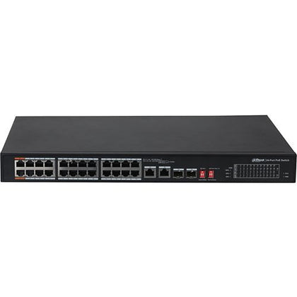 Dahua PFS3226-24ET-240 Desktop , 26-Port Unmanaged 2-Layer PoE Switch, 24 × RJ45 10-100M, 240W