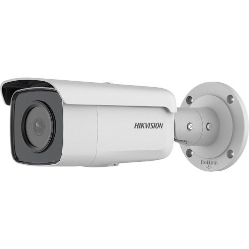 Hikvision DS-2CD2T46G2-2I Pro Series AcuSense 4MP IP67 IR IP Bullet Camera, 4mm Fixed Lens, 60m Light Range, White