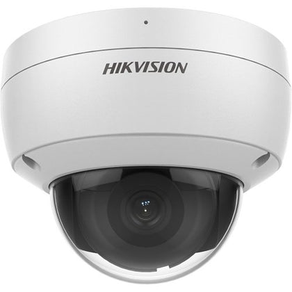 Hikvision DS-2CD3156G2-ISU Ultra Series AcuSense 5MP IP67 IR IP Dome Camera, 2.8mm Fixed Lens, White