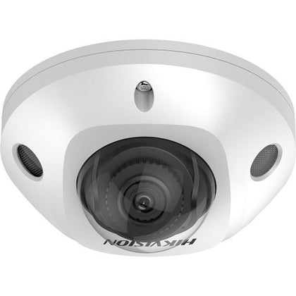 Hikvision DS-2CD2546G2-I Pro Series AcuSense 4MP Fixed Mini IP Dome Camera, 4mm Fixed Lens, White