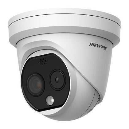 Hikvision DS-2TD1217-2/QA Heat Pro Series 4MP Thermal and Optical Bi-Spectrum 160x120 Turret IP Camera, 1.8mm Lens