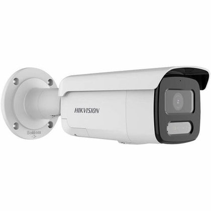 Hikvision DS-2CD2T47G2H-LISU/SL(4mm)(eF) Pro Series 4MP Smart Hybrid Light with ColorVu Fixed Bullet IP Camera, 4mm Focal Length