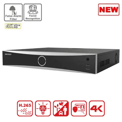 12MP DS-7732NXI-I4-16P-S 32 Channel 4 SATA AcuSense Facial Recognition NVR Hikvision Hikvision  VoIP Supplies