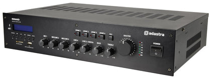 Adastra RM60D 60W 4-Zone 100V Mixer Amplifier with DAB+ & Bluetooth