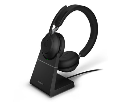 Jabra Evolve2 65 Link380c MS Stereo Black Headset with Desk Stand (26599-999-889)