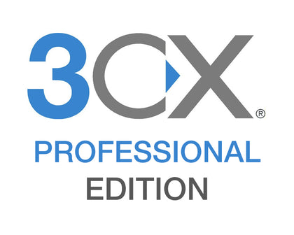 3CX IP PBX Phone System Professional Annual License - 4 Simultaneous Calls (Upgradable to 1,024 Simultaneous Calls)