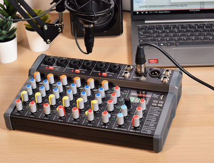 Citronic CMA-10 10-Channel Compact Mixer with Bluetooth, DSP & USB Record
