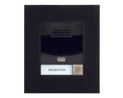2N IP Solo Flush Mount - Black 9155301CBF (requires 9155017) 2N Telecommunications SIP Door Entry System  VoIP Supplies