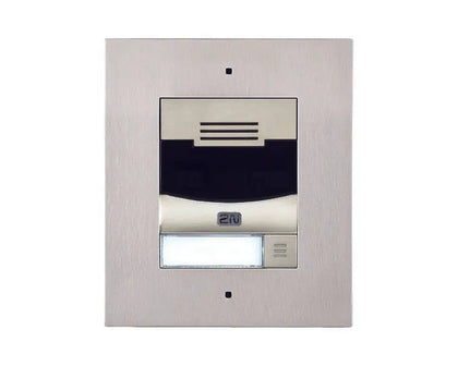 2N IP Solo Flush Mount in Brushed Nickel 9155301CF (requires 9155017 for installation) 2N Telecommunications SIP Door Entry System  VoIP Supplies