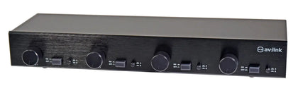 2:4 Audio Management Speaker Selector with Volume Controls AV:Link Commercial Audio  VoIP Supplies