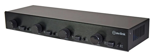 2:4 Audio Management Speaker Selector with Volume Controls AV:Link Commercial Audio  VoIP Supplies
