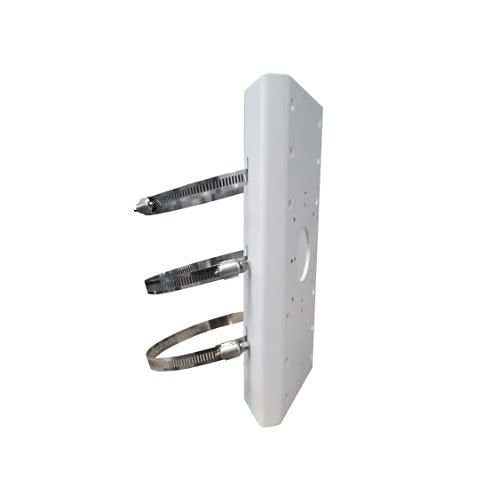 Hikvision DS-1275ZJ Vertical Pole Mount Bracket with Adjustable Diameter, Load Capacity 10kg, White