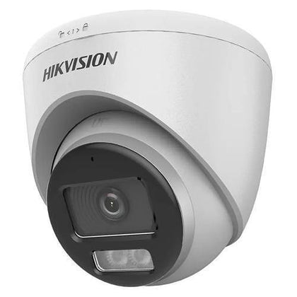 Hikvision DS-2CE72KF0T-LFS 3K ColorVu Smart Hybrid Light Turret Camera, 2.8mm Fixed Lens