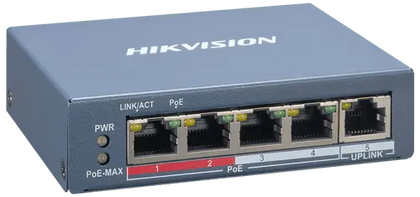 4-port DS-3E1105P-EI Hikvision 100Mbps smart managed PoE switch Hikvision PoE  VoIP Supplies