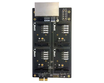 Yeastar EX08 4 onboard module slots and 8 interfaces on the panel
