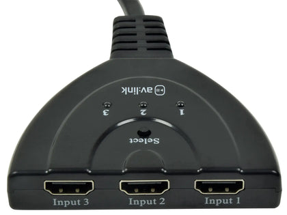 4K HDMI Switch 3-Port Full HD AV:Link Commercial Audio  VoIP Supplies