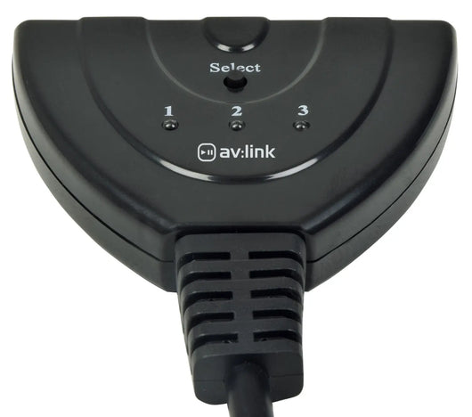 4K HDMI Switch 3-Port Full HD AV:Link Commercial Audio  VoIP Supplies