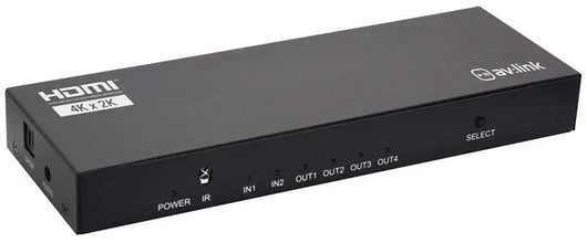 4K HDMI Switch/Splitter 2x4 AV:Link Commercial Audio  VoIP Supplies