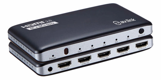 4K HDMI Switch with Remote Control AV:Link Commercial Audio  VoIP Supplies