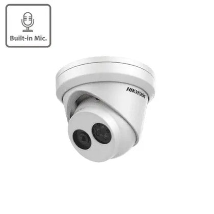 4MP DS-2CD2343G0-IU EasyIP 2.0 plus Microphone Fixed Turret (Offer) Hikvision Turret  VoIP Supplies