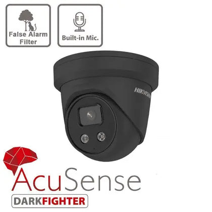 4MP DS-2CD2346G2-IU AcuSense Hikvision Grey Outdoor IR Fixed Turret Network Camera Hikvision Turret  VoIP Supplies