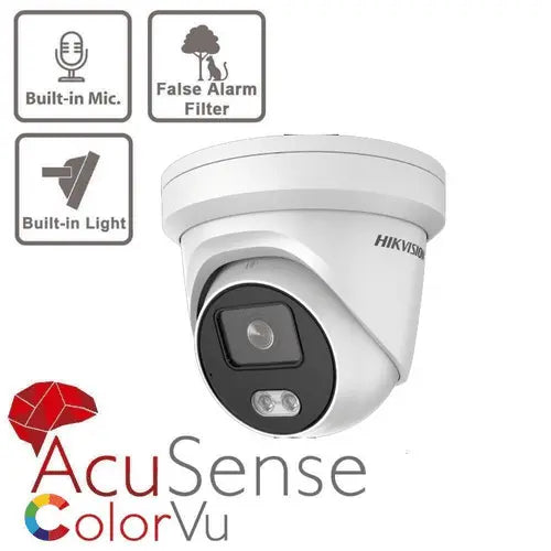 4MP DS-2CD2347G2-LU ColorVu Fixed Turret Network Camera 4mm Hikvision Hikvision  VoIP Supplies