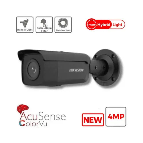 4MP Hikvision DS-2CD2647G2HT-LIZS(2.8-12mm)(eF)Black Varifocal Motorised Hybrid IR ColorVu IP Bullet Hikvision Hikvision  VoIP Supplies