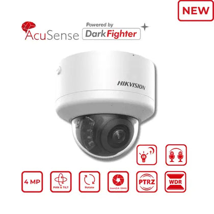 4MP Hikvision DS-2CD2746G2H-IPTRZS2U/SL(2.8-12mm) Motorised Varifocal AcuSense PTRZ Dome IP Camera Hikvision Hikvision  VoIP Supplies