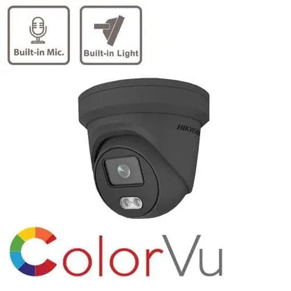 4MP IP DS-2CD2347G1-LU ColorVu Grey Hikvision Fixed Turret Network Camera MIC Build-in 2.8mm Hikvision Hikvision  VoIP Supplies