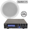 Compact 100V Ceiling Speaker Packages with Bluetooth & USB