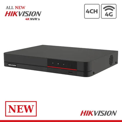 8MP DS-7604NI-K1/4P/4G Hikvision 4 Channel 4G NVR Series Hikvision Hikvision  VoIP Supplies