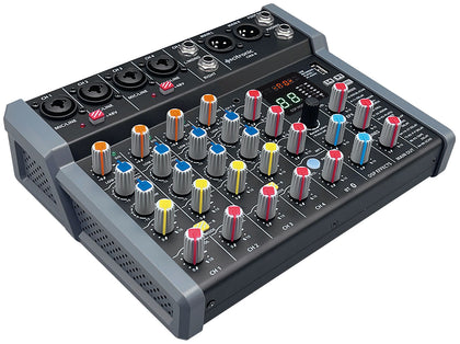 Citronic CMA-8 8-Channel Compact Mixer with Bluetooth, DSP & USB Record