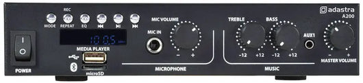 A200 Stereo PA Amplifier Adastra   VoIP Supplies