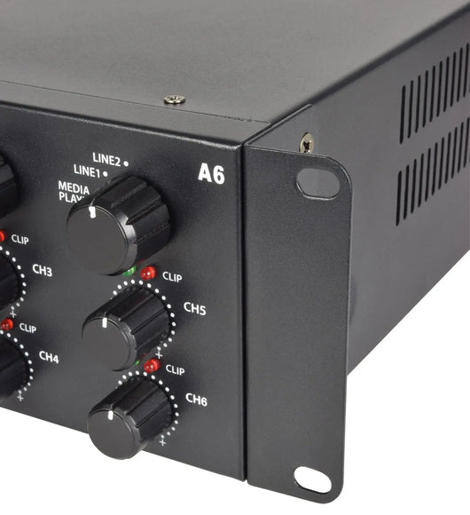 Adastra A6 3-Zone / 6-Channel Stereo Mixing Amplifier, 6x200W Adastra Commercial Audio  VoIP Supplies