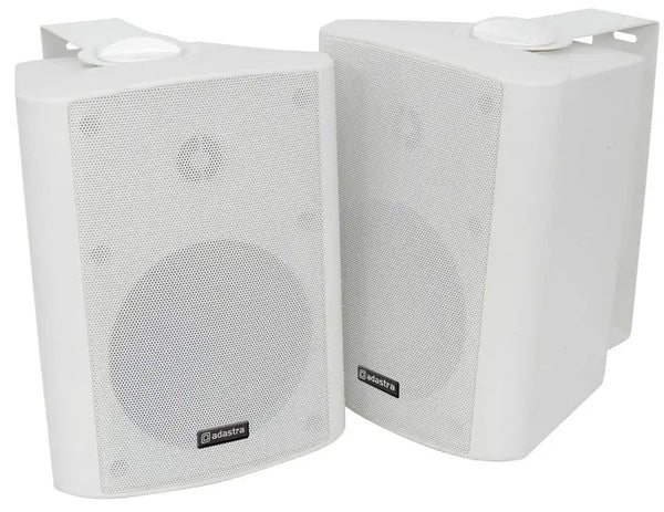 Adastra BC5-W & BC5-B 5.25" 8 Ohm Background Music Wall Mount Speakers (Pair) - White or Black Adastra Commercial Audio  VoIP Supplies