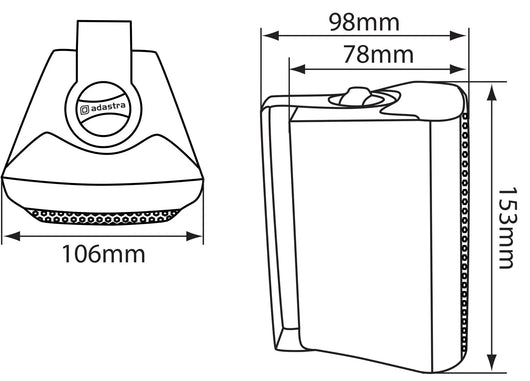 Adastra BCV Series Indoor Wall Mount Speakers for Background Music & Voice - Black or White Adastra Commercial Audio  VoIP Supplies