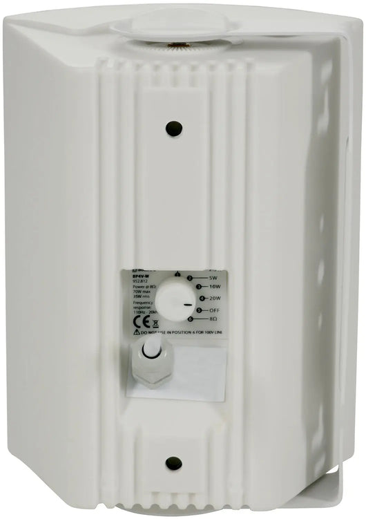 Adastra BP4V-B & BP4V-W 4" Outdoor Weatherproof Wall Speaker, 100V Line or 8 Ohm Adastra Commercial Audio  VoIP Supplies