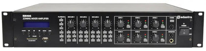 Adastra RM406 6-Zone 100V Mixer Amplifier with Bluetooth and built-in media player Adastra Commercial Audio  VoIP Supplies