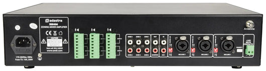 Adastra RM406 6-Zone 100V Mixer Amplifier with Bluetooth and built-in media player Adastra Commercial Audio  VoIP Supplies