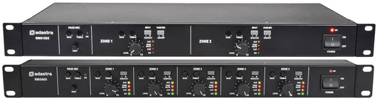 Adastra RMS1202 2-Zone Amplifier, 100V or 4-16 Ohms, 2 x 120W Adastra Commercial Audio  VoIP Supplies
