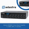 Adastra RMS605 5-Zone Class-D Amplifier, 5 x 60W, 100V / 4-16 Ohm Adastra Commercial Audio  VoIP Supplies