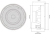 Adastra SL6 - 6.5 inch 40W In-Ceiling Speakers, 8 Ohms (Sold in Pairs) Adastra Commercial Audio  VoIP Supplies