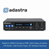 Adastra UM60 Compact 60W 100V Mixer Amplifier - FM Radio, USB Audio Player, BT Wireless Receiver Adastra Commercial Audio  VoIP Supplies