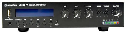 Adastra UX120 Compact 120W 100V Mixer Amplifier with Bluetooth & DAB Radio Adastra Commercial Audio  VoIP Supplies