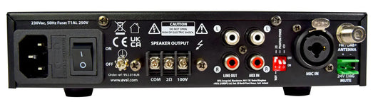 Adastra UX120 Compact 120W 100V Mixer Amplifier with Bluetooth & DAB Radio Adastra Commercial Audio  VoIP Supplies