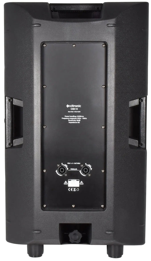 Citronic CAB-15 15" 350W Passive PA Speaker, 8 Ohms - Black Citronic Commercial Audio  VoIP Supplies