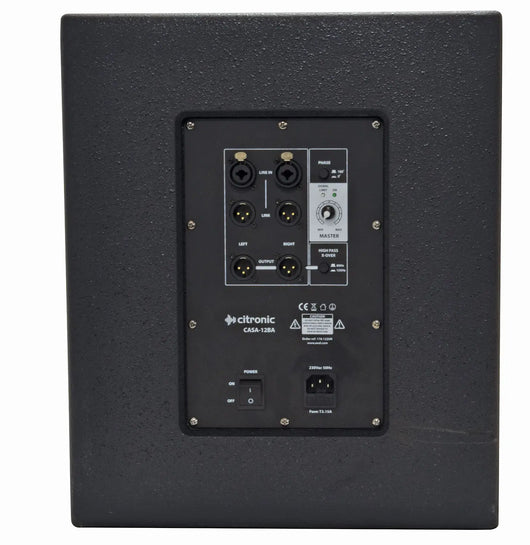 Citronic CASA-15BA 15" 500W Active PA Subwoofer Citronic Commercial Audio  VoIP Supplies
