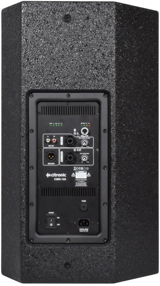 Citronic CUBA-12A 12" 400W Full-Range Active PA Speaker with DSP & Bluetooth Citronic Commercial Audio  VoIP Supplies