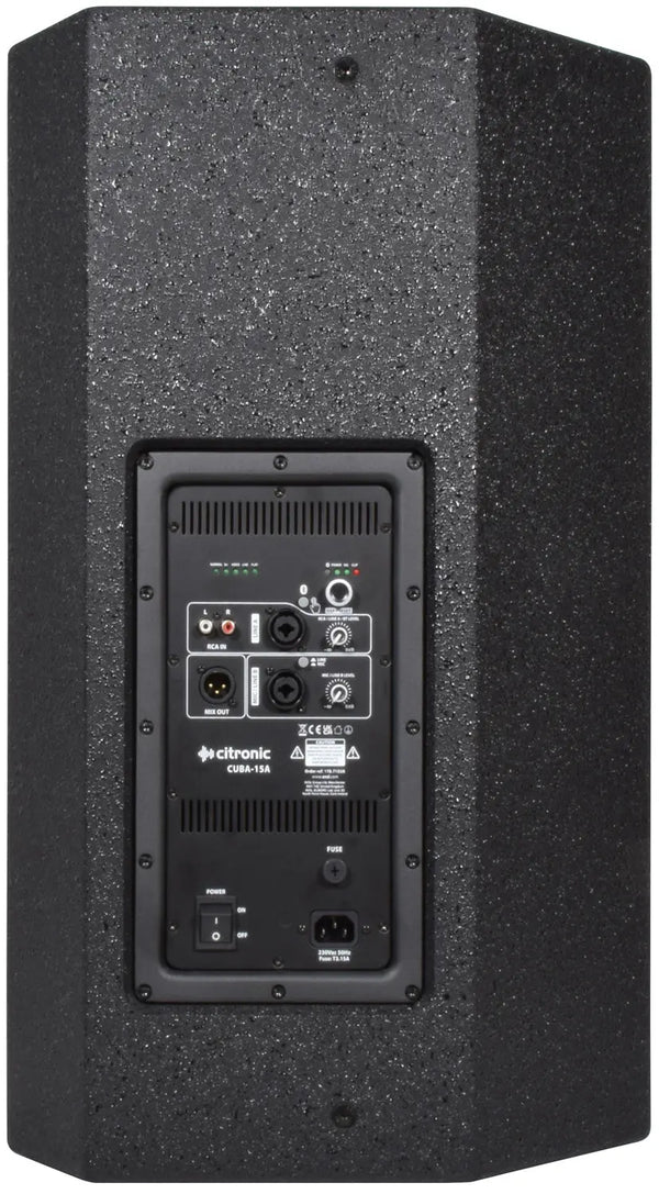 Citronic CUBA-15A 15" 450W Full-Range Active PA Speaker with DSP & Bluetooth Citronic Commercial Audio  VoIP Supplies